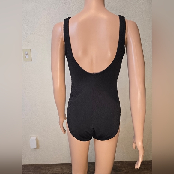 Hurley Women's Small Stretch One Piece Black Swimsuit - Picture 5 of 8